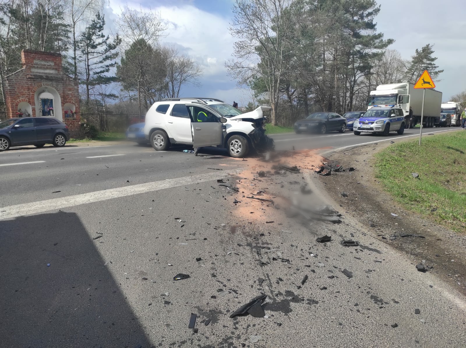 Wypadek na drodze krajowej numer 51 Ranne zostały cztery osoby Radio