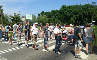 Blokada drogi krajowej w Gąskach