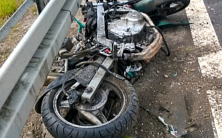Groźne wypadki z udziałem motocyklistów w Giżycku