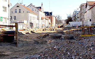Przebudowa ulicy Partyzantów w Olsztynie opóźni się o kilka miesięcy. ZDJĘCIA