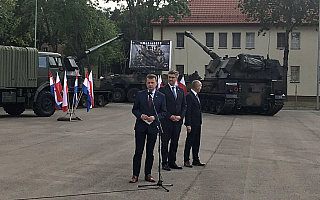 Minister obrony narodowej i premier Chorwacji odwiedzili żołnierzy w Bemowie Piskim