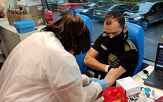 Prawie 20 litrów krwi oddali pracownicy i funkcjonariusze Straży Granicznej