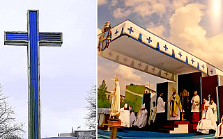 Krzyż papieski zostanie odnowiony. Podczas wizyty w Olsztynie Jan Paweł II odprawił przy nim nabożeństwo