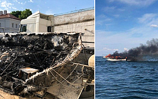 Trzy osoby zatrzymane w związku z pożarem łodzi na jeziorze Śniardwy