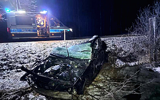 Tragiczny wypadek koło Olsztyna. Nie żyje 29-latek