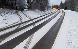 Zimowe warunki jazdy na drogach regionu