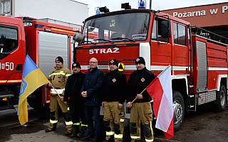 Strażacy z Polski i Niemiec wspólnie dla Ukrainy. Przekazali wóz z wyposażeniem