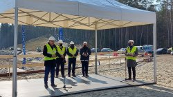 Konferencja Ministra Infrastruktury na budowie przekopu przez Mierzeję Wiślaną