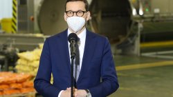 Premier Mateusz Morawiecki z wizytą na Warmii i Mazurach