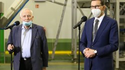 Premier Mateusz Morawiecki z wizytą na Warmii i Mazurach