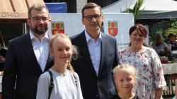 Premier M. Morawiecki z wizytą w Brzydowie (12.08.2021)