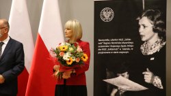 Odsłonięcie tablicy im. Grażyny Langowskiej w Olsztynie (25.10.2021)