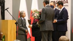 Odsłonięcie tablicy im. Grażyny Langowskiej w Olsztynie (25.10.2021)