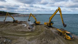 Budowa przekopu Mierzei Wiślanej (03.12.2021)