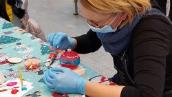 Malowanie ozdób z Radiem Olsztyn (19.12.2021)