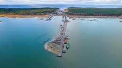 Budowa przekopu Mierzei Wiślanej (03.12.2021)