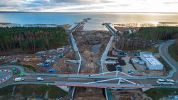 Budowa przekopu Mierzei Wiślanej (03.12.2021)