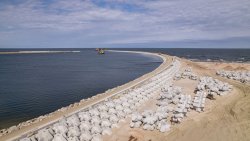 Budowa przekopu Mierzei Wiślanej (29.04.2022)