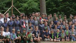 Prezydent RP u harcerzy z Ukrainy i Litwy (16.08.2022)