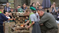 Prezydent RP u harcerzy z Ukrainy i Litwy (16.08.2022)
