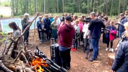 Sadzenie lasu na 70-lecie Radia Olsztyn