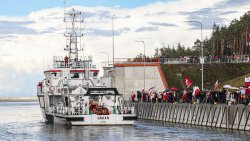 Otwarcie Kanału Żeglugowego przez Mierzeję Wiślaną