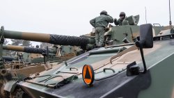 Armatohaubice K9 na poligonie w Węgorzewie