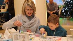 Malowanie ozdób świątecznych z Radiem Olsztyn [9.12.2023]