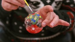 Malowanie ozdób świątecznych z Radiem Olsztyn [9.12.2023]