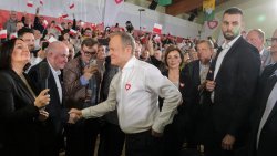 Premier Donald Tusk w Morągu [11.02.2024]