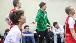 Uczniowie z LO 4 ćwiczyli z gwiazdami AZS [21.02.2024]