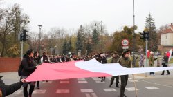Marsz z flagą uliacami Olsztyna [11.11.2024]