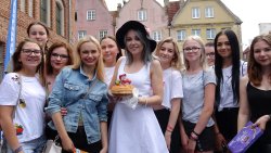 Letnie studio Polskiego Radia Olsztyn na olsztyńskim Starym Mieście