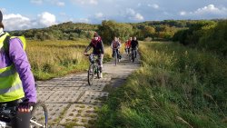 Sztafeta rowerowa policjantów dla chorego kolegi