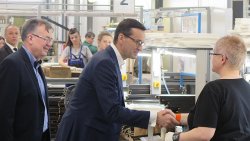 Wizyta premiera Morawieckiego w Piszu
