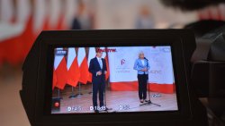 Prmier Mateusz Morawiecki na spotkaniu z młodzieżą z Ukrainy, Białorusi i Litwy