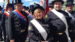 Korowód kominiarzy na ulicach Olsztyna