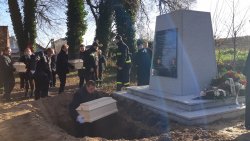 Łęguty - pogrzeb ekumeniczny ofiar Armii Czerwonej