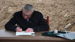 Barciany - wmurowanie aktu erekcyjnego