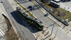 Wykolejony tramwaj \