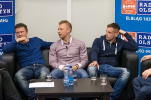Piłkarze Stomilu po treningu w Radiu Olsztyn!