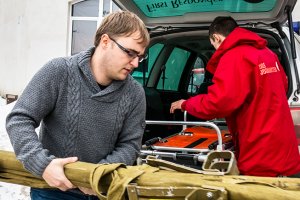 W Elblągu zbierają dary na rzecz mieszkańców Ukrainy