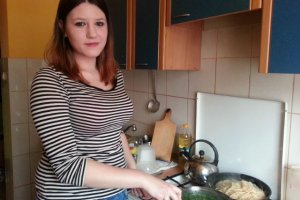  Spagetti z kurczakiem i ze szpinakiem