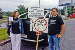  Przeciwnicy farm wiatrowych protestowali w Warszawie