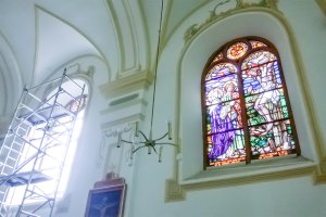 Remont witraży w bisztyneckim kościele