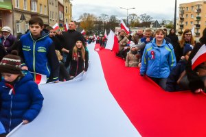  50-metrowa flaga, wystwa i bieg niepodległości w Elblągu
