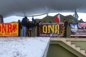  Działacze ONR przeciwko imigrantom z krajów arabskich