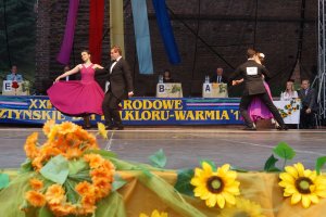 Olsztyński amfiteatr zdominowały tańce polskie. Na Warmię przyjechali tancerze z całego kraju