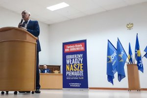 Janusz Korwin Mikke i jego partia Wolność rozpoczęła kampanię wyborczą na Warmii i Mazurach