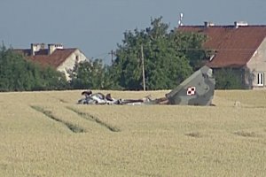 Katastrofa myśliwca MiG-29 pod Pasłękem. Pilot nie przeżył. Do tragedii doszło w trakcie wykonywania nocnych lotów